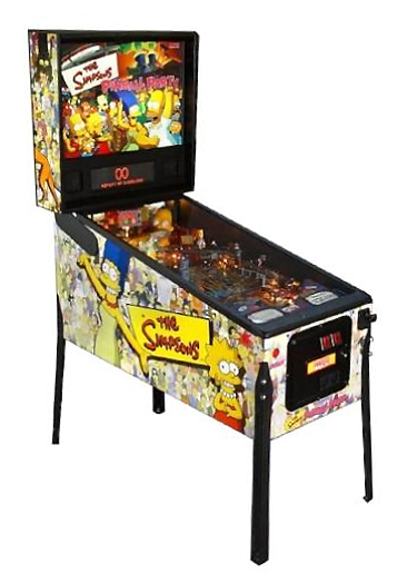 The Simpsons pinball machine for rent las vegas nv